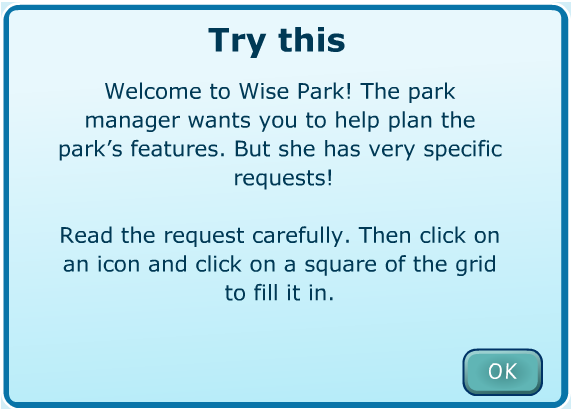 Plan a park interactive game2