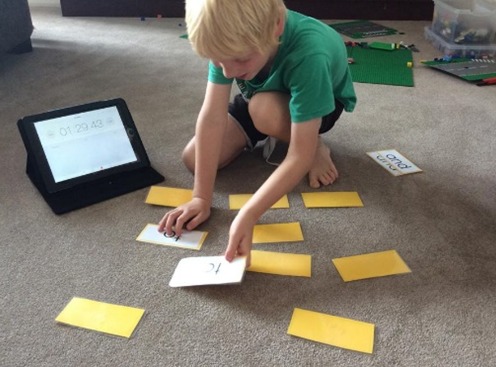 Golden Words Concentation Game - Timed
